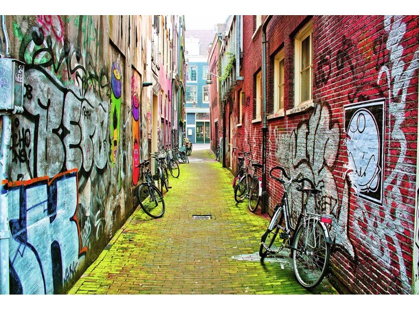 Street Art in Amsterdam 3000 biter Puslespill - Ravensburger Puzzle 