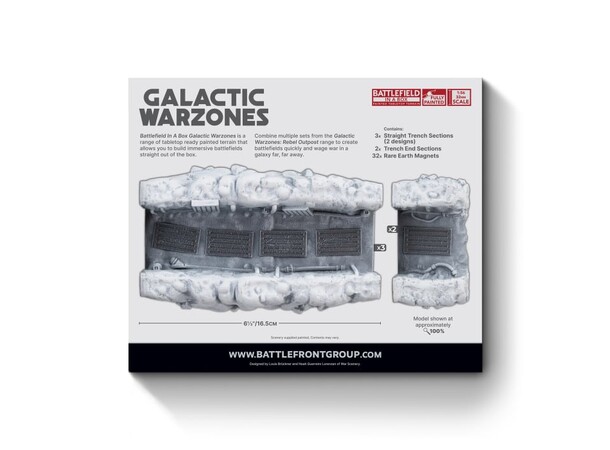Terräng Rebel Outpost Trenchlines Battlefield in a Box - Galactic Warzones 