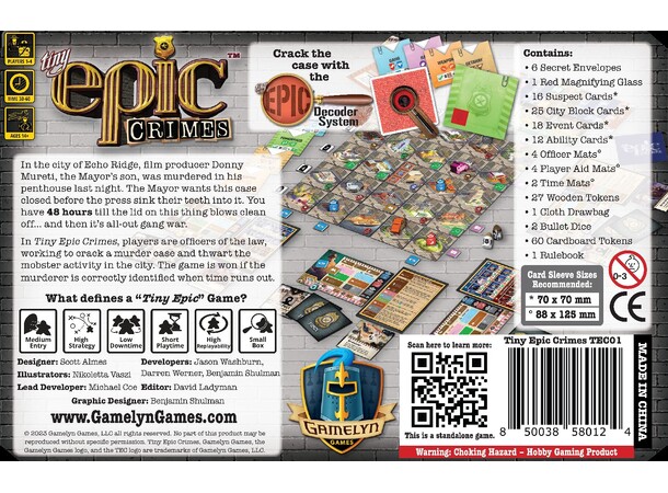 Tiny Epic Crimes Brettspill 