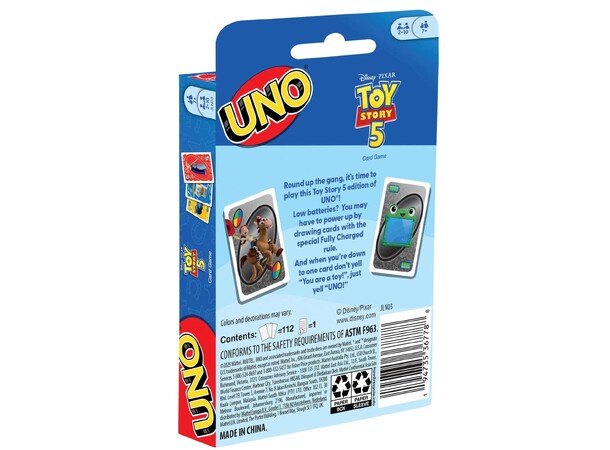 UNO Toy Story 5 Kortspel 