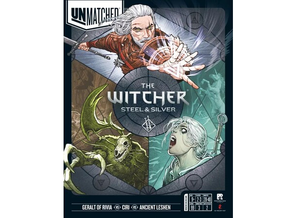 Unmatched The Witcher Steel & Silver Brettspill 