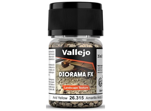Vallejo Diorama FX Arid Yellow 2-5mm Landscape Texture - 35ml 