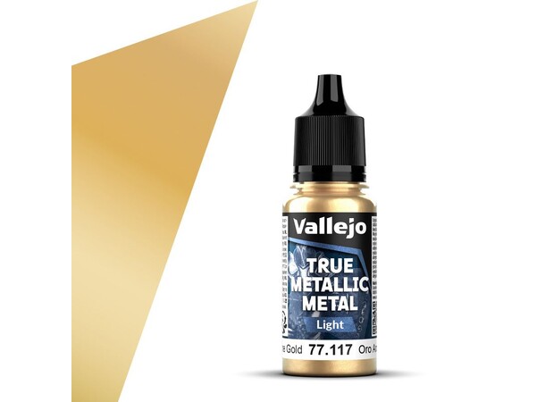 Vallejo True Metallic Light Arcane Gold True Metallic Metal 