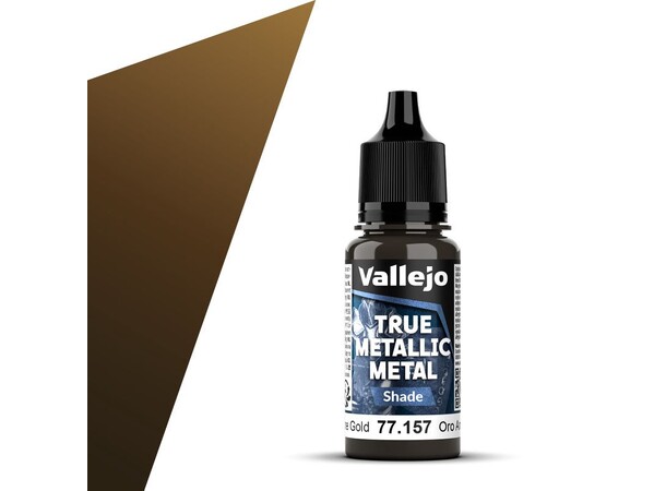 Vallejo True Metallic Shade Arcane Gold True Metallic Metal 