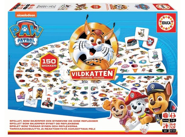 Villkatten Paw Patrol Brettspill Norsk utgave 