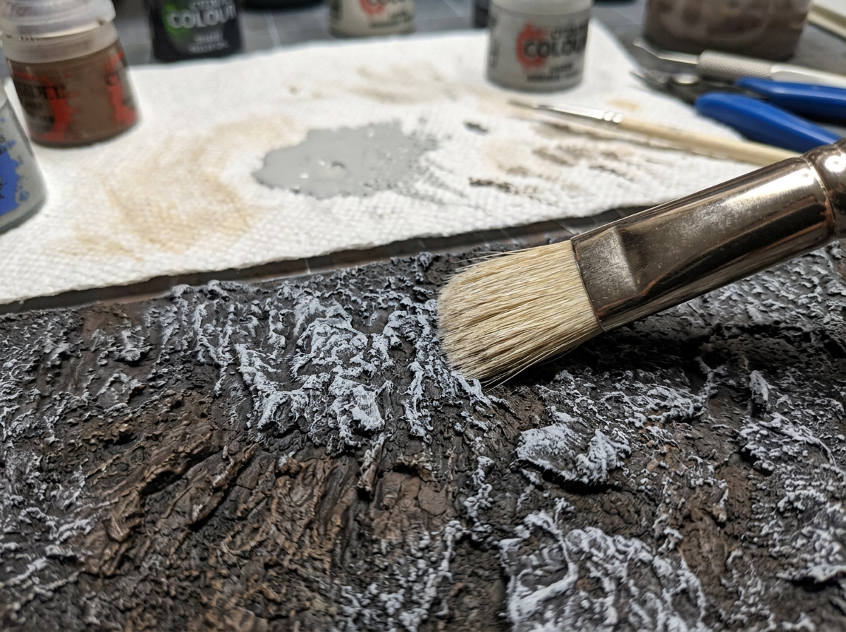 Maling og dry brushing